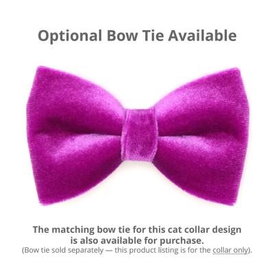 Show full view: Made By Cleo Velvet Orchid Purple Cat Collar slide 4 of 4