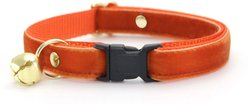 Made By Cleo Velvet Roasted Pumpkin Cat Collar