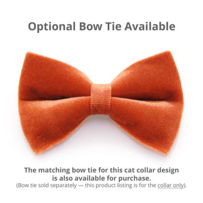 Show full view: Made By Cleo Velvet Roasted Pumpkin Cat Collar slide 4 of 4