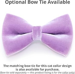 Made By Cleo Velvet Lavender Cat Collar slide 2 of 3