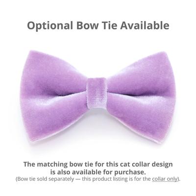 Show full view: Made By Cleo Velvet Lavender Cat Collar slide 4 of 4