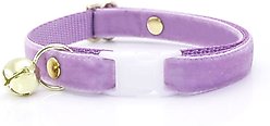 Made By Cleo Velvet Lavender Cat Collar
