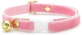 Made By Cleo Velvet Ballet Pink Cat Collar