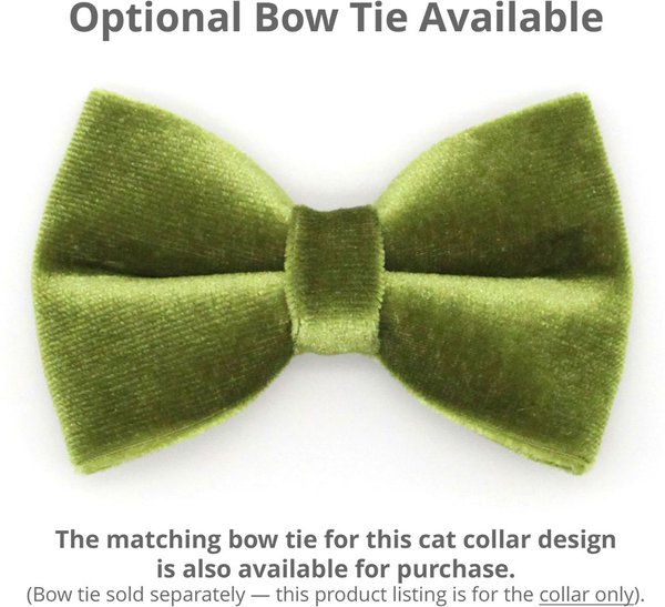 Show full view: Made By Cleo Velvet Leaf Green Cat Collar slide 4 of 6