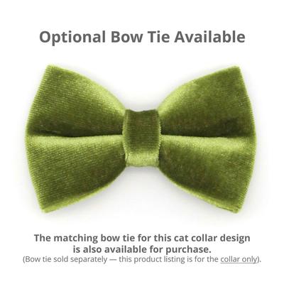 Show full view: Made By Cleo Velvet Leaf Green Cat Collar slide 4 of 6