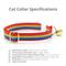 Show in main carousel: Made By Cleo Retro Rainbow Cat Collar slide 3 of 6