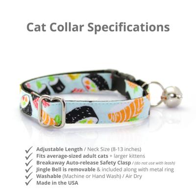 Show full view: Made By Cleo Sushi Date Cat Collar slide 3 of 6