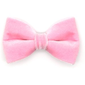 Made By Cleo Velvet Ballet Pink Cat Bow Tie