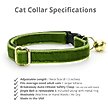 Show in main carousel: Made By Cleo Velvet Leaf Green Cat Collar slide 2 of 6