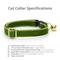 Show in main carousel: Made By Cleo Velvet Leaf Green Cat Collar slide 2 of 6