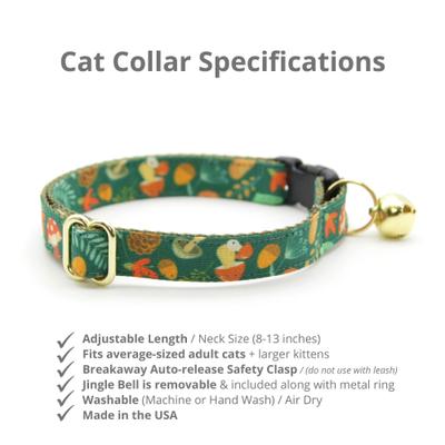 Show full view: Made By Cleo Forest Fantasy Cat Collar slide 2 of 7