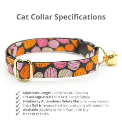 Show full view: Made By Cleo Pumpkin Toss Cat Collar slide 2 of 4