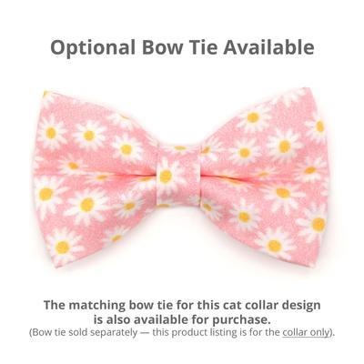 Show full view: Made By Cleo Daisies Pink Cat Collar slide 3 of 4