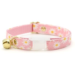 Made By Cleo Daisies Pink Cat Collar