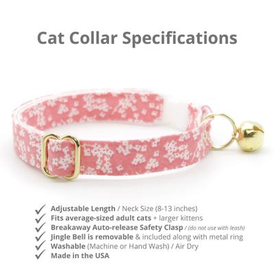 Show full view: Made By Cleo Sakura Cat Collar slide 2 of 4