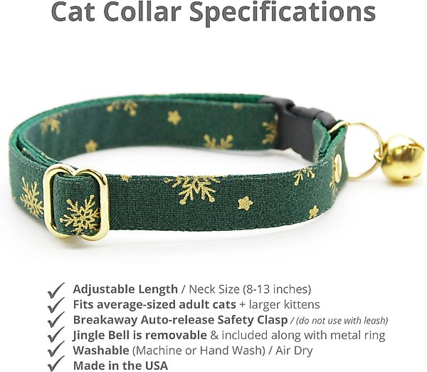 Show full view: Made By Cleo Juniper Cat Collar slide 2 of 5