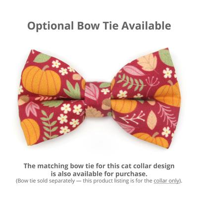 Show full view: Made By Cleo Pumpkin Patch Cranberry Cat Collar slide 6 of 7