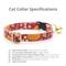 Show in main carousel: Made By Cleo Pumpkin Patch Cranberry Cat Collar slide 2 of 7