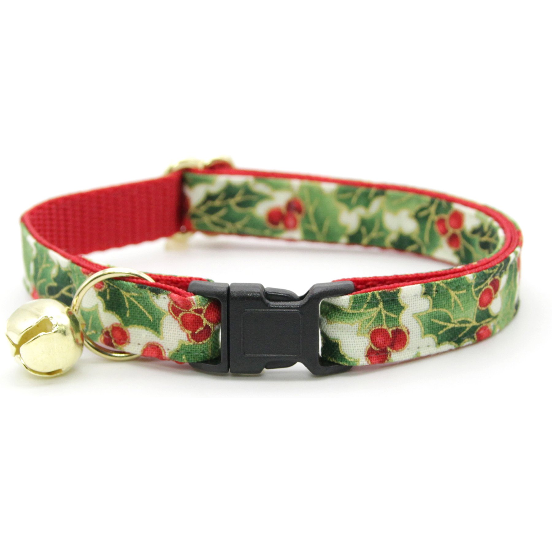 Made By Cleo Holiday Holly Cat Collar