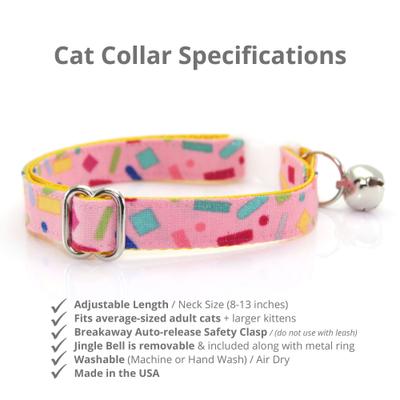 Show full view: Made By Cleo Confetti Sprinkles Cat Collar slide 3 of 5