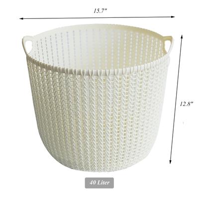 Show full view: HANAMYA Dog Toy Storage Basket, 40-l, White slide 2 of 2
