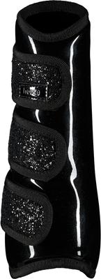 Show full view: Horze Protection Horse Boots with Glitter, Black, Cob slide 5 of 7