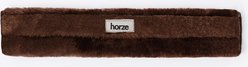 Horze Narvik Faux Fur Horse Rein Cover, 12-in, Dark Brown