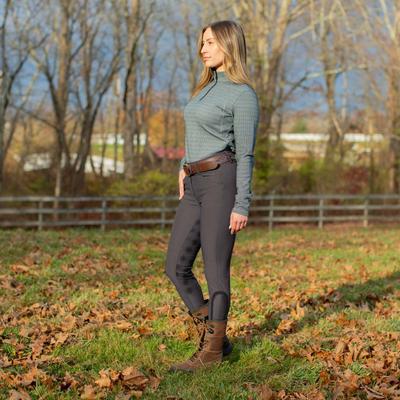 Show full view: Equinavia Siri Polo Horse Riding Belt, Brown/Navy, Large slide 4 of 5