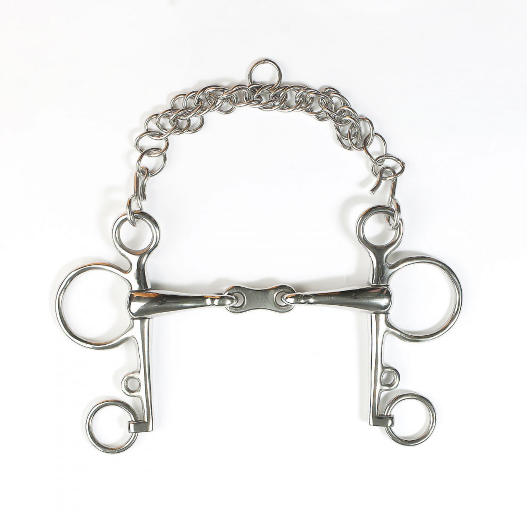 Horze French Link Pelham Horse Bit, 4 1/2