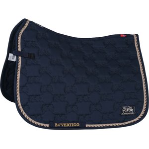 B Vertigo Monaco Dressage Horse Saddle Pad, Dark Navy