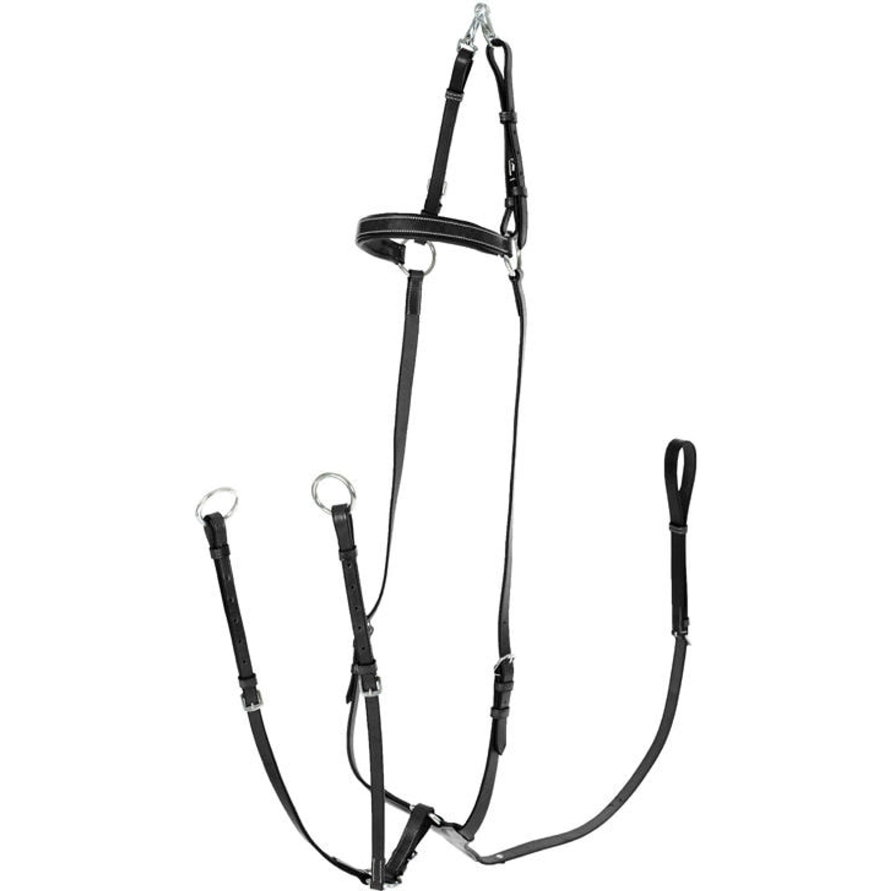 Horze Adjustable 3-Point Horse Breastplate, Black, Horse