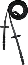 Horze Thin Horse Rein with Rubber Inside, Black