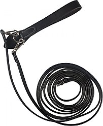 Horze Sparta Leather Draw Horse Reins, Black