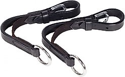 Horze Rein-Aid Inserts Soft Horse Reins, Black