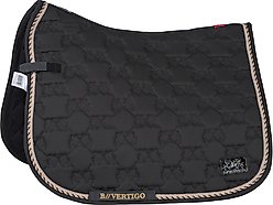 B Vertigo Monaco Dressage Horse Saddle Pad, Asphalt Dark Grey