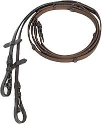 Horze Slender Web Horse Reins, Brown, Horse