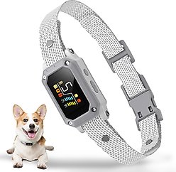 PATPET Waterproof Smart Anti-Bark Dog Collar, Gray