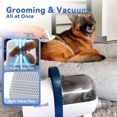 Show full view: OneIsAll LM2 7-in-1 Tool Pet Hair Vacuum & Grooming Kit, 1.5-L slide 2 of 13
