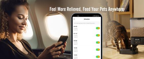 Show full view: OneIsAll PFD-002 PRO 5G Wifi Automatic Cat Feeder, 20-cup slide 8 of 11