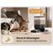 Show in main carousel: OneIsAll Stainless Steel Automatic Two Bowl Cat Feeder, Black, 20-cup slide 9 of 12