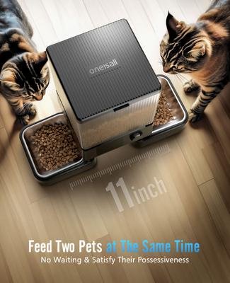 Show full view: OneIsAll PFD-002 PRO 5G Wifi Automatic Cat Feeder, 20-cup slide 2 of 11