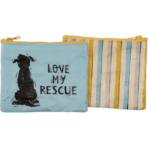 Primitives By Kathy "I Like Big Mutts" Market Tote Bag - Double-Sided Dog Design, 15.5 X 15.25 X 6 Inches, Green, Interior Pocket