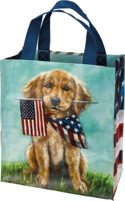 Show full view: Primitives By Kathy Dog Flags Daily Tote Bag slide 2 of 4