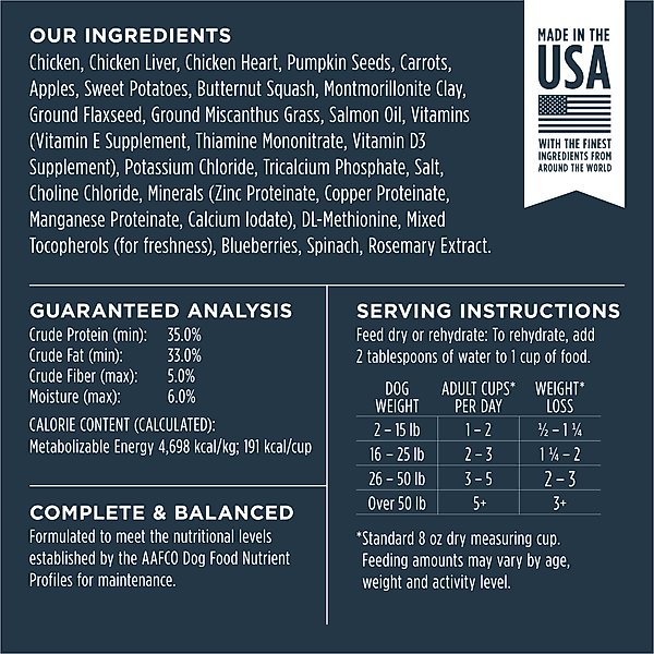 Instinct Raw Meals Cage-Free Chicken Recipe Grain-Free Adult Freeze-Dried Dog Food