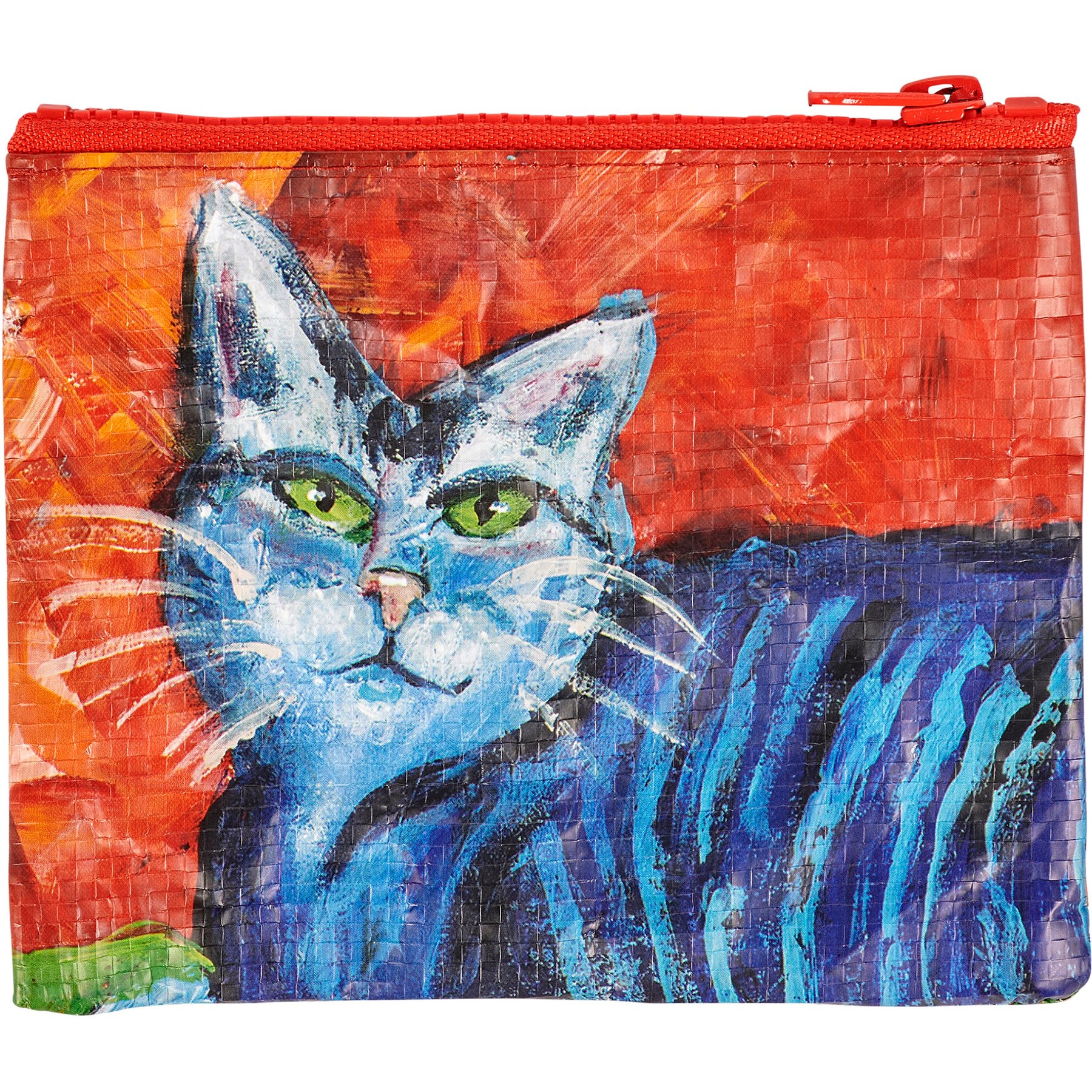 Primitives By Kathy Colorful Cat Zipper Wallet