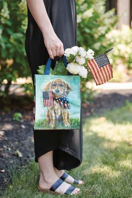 Show full view: Primitives By Kathy Dog Flags Daily Tote Bag slide 4 of 4