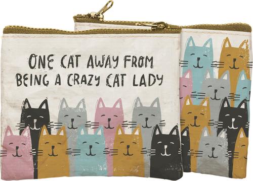 Show full view: Primitives By Kathy One Cat Away Zipper Pouch Bag slide 4 of 4