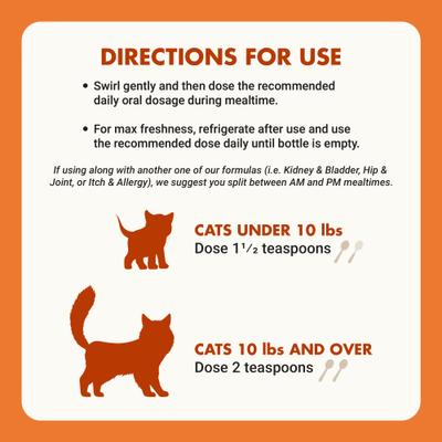 Show full view: Liquid-Vet Feline Pre & PostBiotic Support Seafood Flavor Cat Digestive Aid, 8-fl oz bottle slide 8 of 9