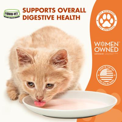 Show full view: Liquid-Vet Feline Pre & PostBiotic Support Seafood Flavor Cat Digestive Aid, 8-fl oz bottle slide 4 of 9