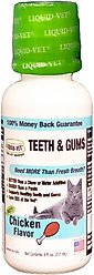 Liquid-Vet Teeth & Gums Support Chicken Flavor Cat Supplement, 8-fl oz bottle
